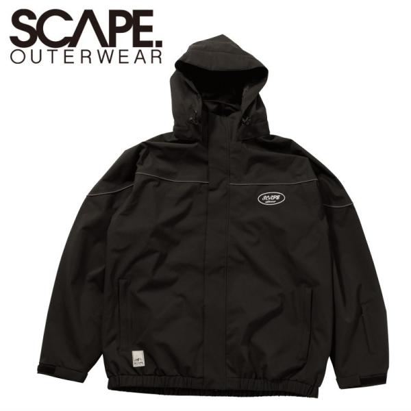 ★ 25-26 SCAPE DERBY JACKET カラー:BLACK エスケープ スノボウェア ...