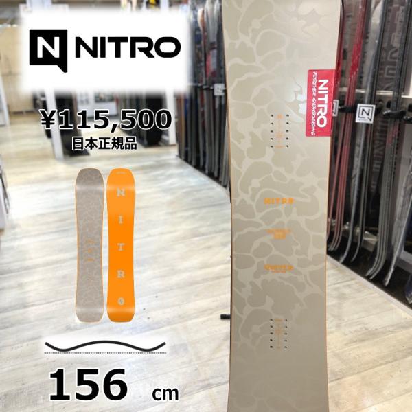 【即納】メンズ スノーボード 板 156cm NITRO BANKER ナイトロ バンカー 25-2...