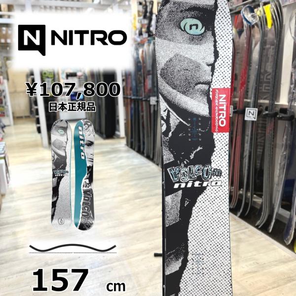 【即納】メンズ スノーボード 板 157cm NITRO ALTERNATOR X VOLCOM ナ...