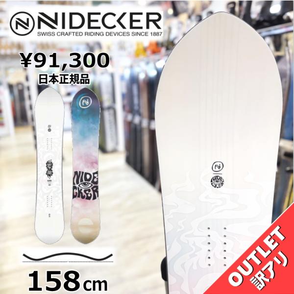 【ラスト1点】 OUTLET スノーボード 板 型落ち メンズ 25 NIDECKER ALPHA ...
