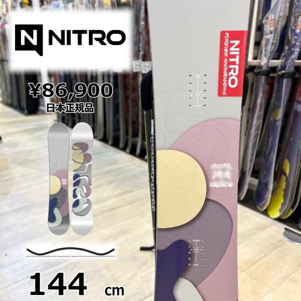【即納】レディース スノーボード 板 144cm NITRO NOVA ナイトロ ノヴァ 25-26...