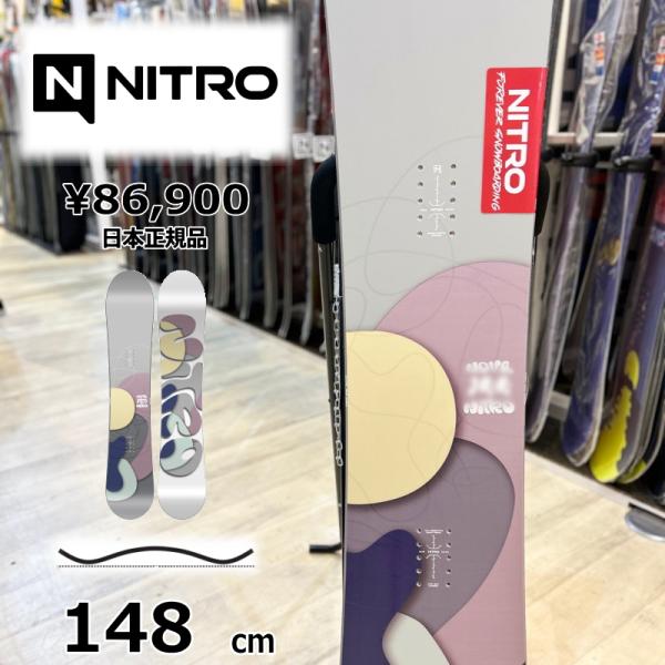 【即納】レディース スノーボード 板 148cm NITRO NOVA ナイトロ ノヴァ 25-26...