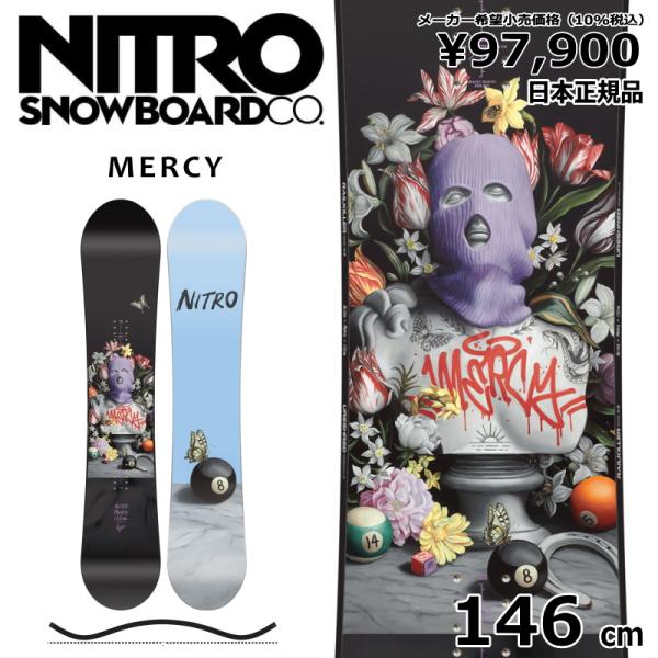 【即納】レディース スノーボード 板 型落ち 旧モデル 146cm NITRO MERCY ナイトロ...