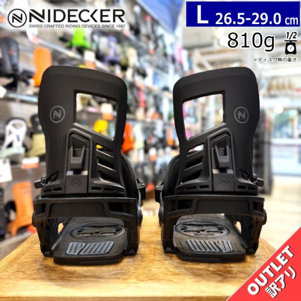 【ラスト１点】 【未使用OUTLET】24-25 NIDECKER MUON-X BLACK L ナ...
