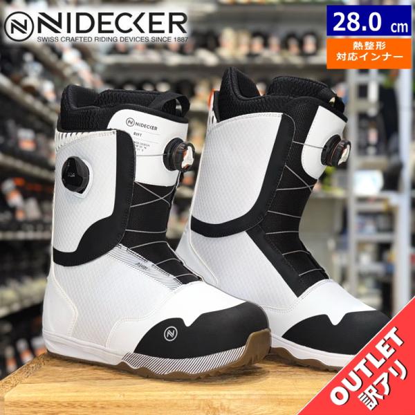 【ラスト１点】 【OUTLET】24-25 NIDECKER RIFT カラー:WHITE 28cm...
