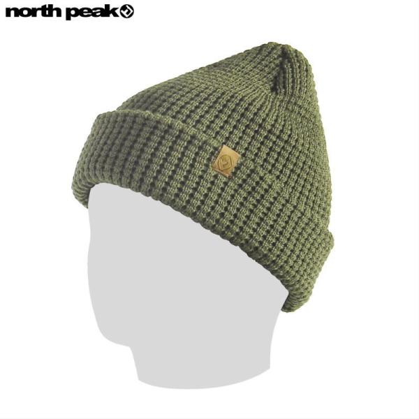 ■[FREEサイズ]NORTH PEAK BEANIE NP-9397 カラー:KH ビーニー ニッ...