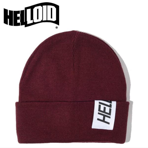 ○[FREEサイズ]23 HELLOID WATCH BEANIE SOLID カラー:BURGUN...