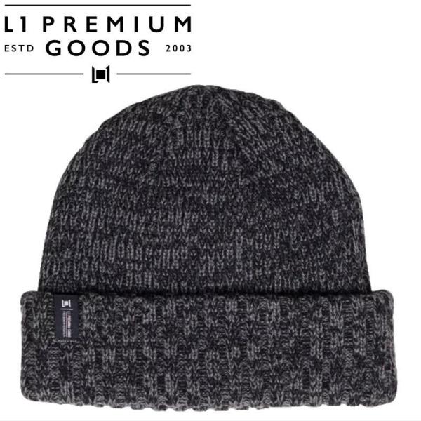 ○23 L1HAISLEY BEANIE カラー:BLACK ビーニー ニット帽 キャップ スノーボ...