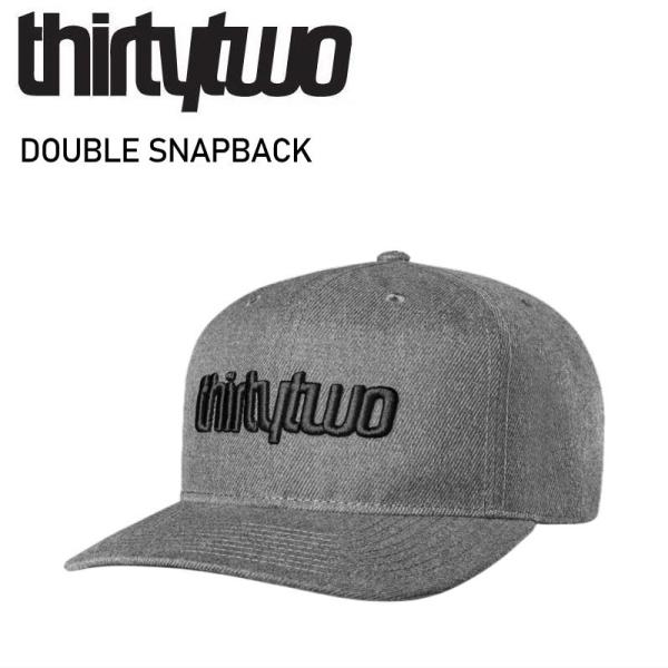 ◎25 THIRTYTWO DOUBLE SNAPBACK カラー:CHARCOAL HEATHER...