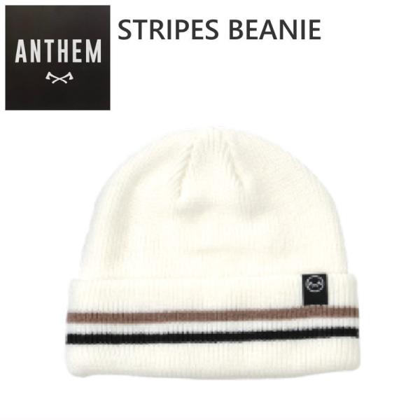 ★26 ANTHEM STRIPES BEANIE カラー:OFF WHITE ビーニー ニット帽 ...