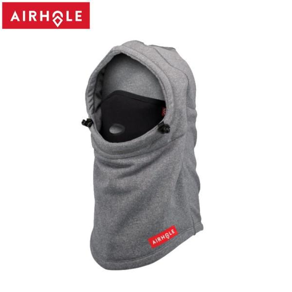 ☆ AIRHOLE AIRHOOD POLAR FLEECE カラー:HEATHER GREY フー...