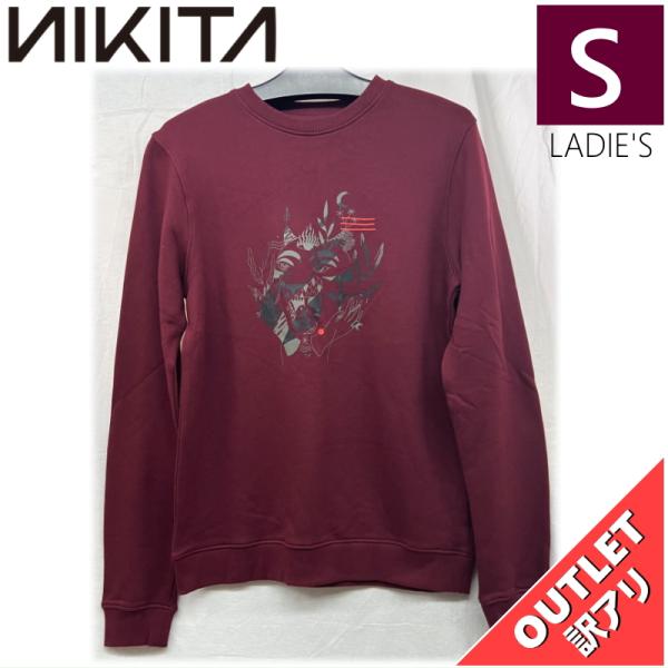 【OUTLET】 NIKITA GAUNTLET CREW BRANDY Sサイズ ニキータ レディ...