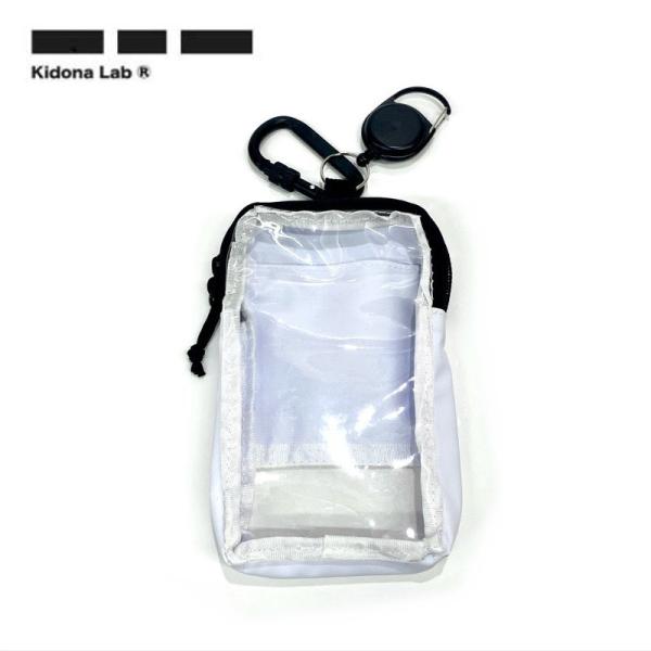 ●24 KIDONA VERTICAL PASS カラー:TP.WHITE パスケース 小物入れ チ...