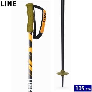 スキーポール 24 LINE GRIP STICK カラー:BLACK ORANGE[105cm] ライン グリップスティック スキー ストック 23-24 日本正規品｜off-1