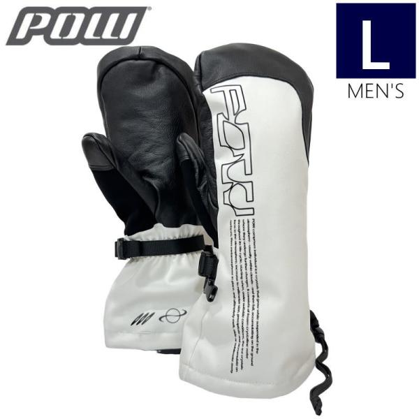 ○ POW KB PRO MITTEN カラー:WHITE  Lサイズ パウ グローブ スキー スノ...