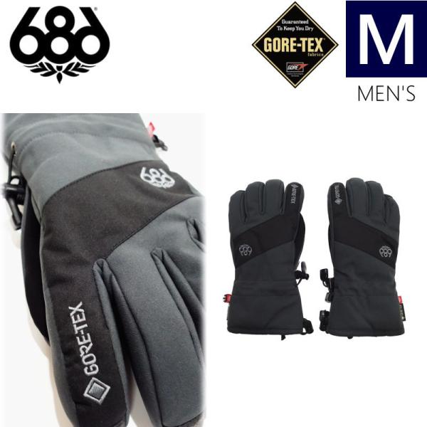 ●23-24 686 GORE-TEX LINEAR GLOVE カラー:CHARCOAL  Mサイ...