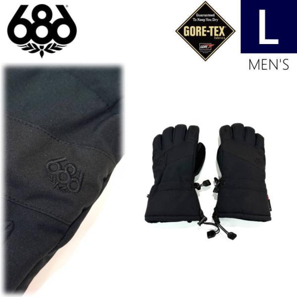 ●23-24 686 GORE-TEX LINEAR GLOVE カラー:BLACK  Lサイズ シ...