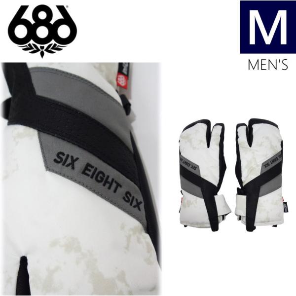 ●23-24 686 HAWKEYE TRIGGER MITTEN カラー:WHITE DAZED ...