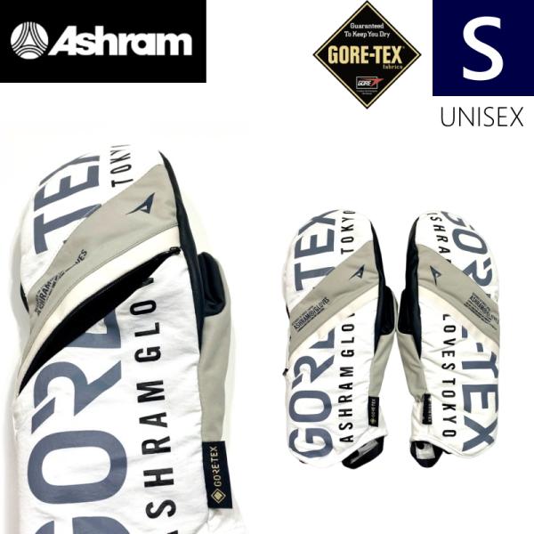 ◎24-25 Ashram PROFILE LOGO MITTEN カラー:WHITE  Sサイズ ...
