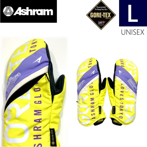 ◎24-25 Ashram PROFILE LOGO MITTEN カラー:LT YELLOW  L...