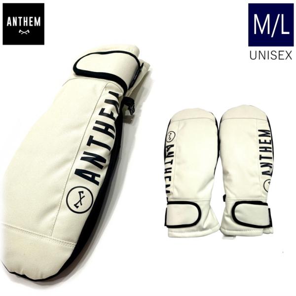 ◎24-25 ANTHEM LOGO MITTEN カラー:OFF WHITE  MLサイズ アンセ...
