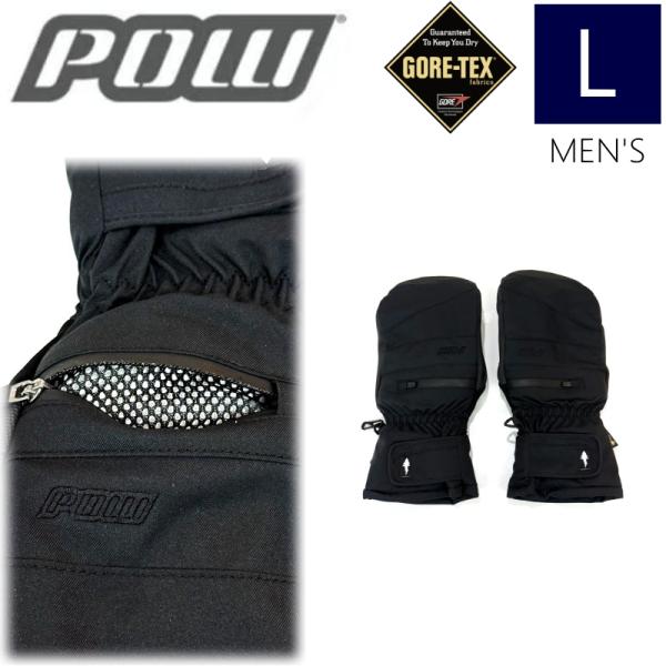 ◎24-25 POW WAYBACK GTX SHORT MITT カラー:BLACK  Lサイズ ...