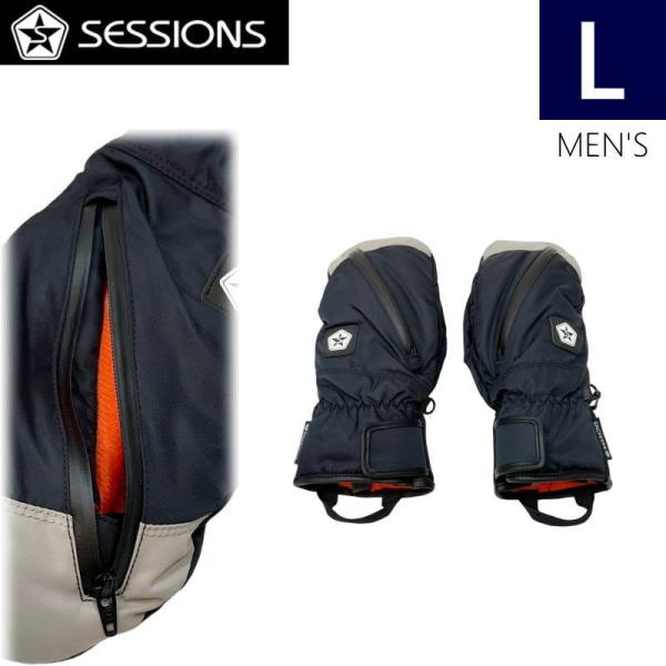 ★25-26 Lサイズ]26 SESSIONS MITTEN カラー:BLACK  メンズ Lサイズ...