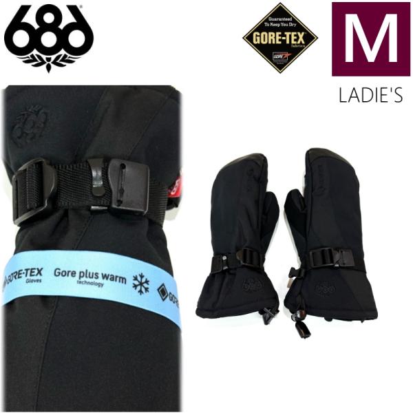 ◎24-25 686 GORE-TEX LINEAR MITTEN カラー:BLACK  Mサイズ ...