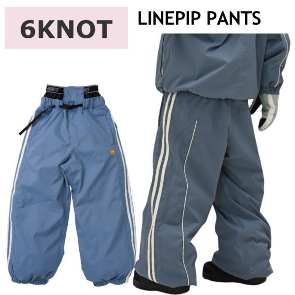 ★ 25-26 6KNOT LINEPIP PANTS カラー:BLUE CHARCOAL 6K25...