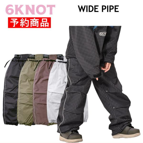 【早期予約商品】☆ 26-27 6KNOT  WIDE PIPE PANT 6K2618 シックスノ...
