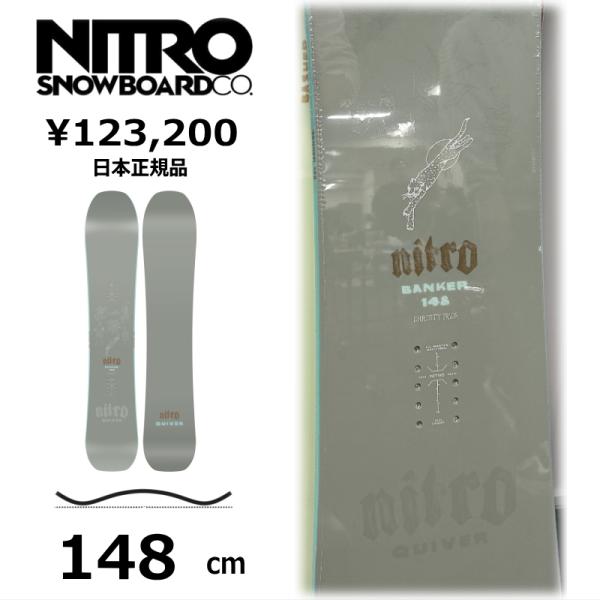 特典付き 【早期予約】 メンズ スノーボード 板 148cm NITRO BANKER ナイトロ バ...