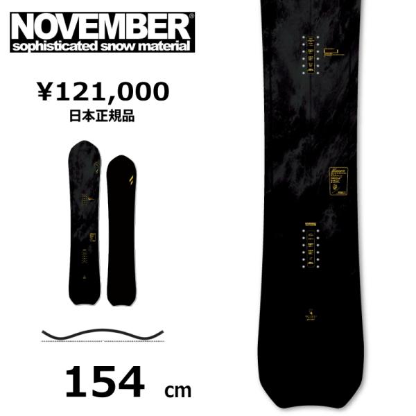 【早期予約】 メンズ スノーボード 板 154cm NOVEMBER MOUNTAIN FOX ノベ...