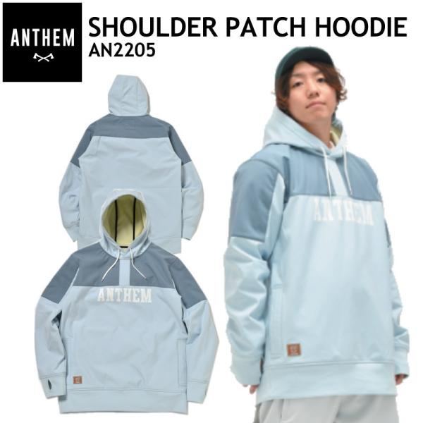 ○ ANTHEM SHOULDER PATCH HOODIE SALVIA AN2205 アンセム ...