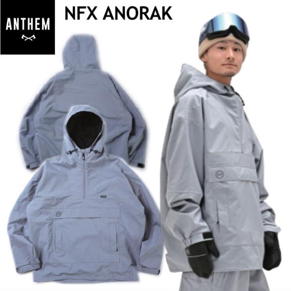 ◎ 24-25 ANTHEM NFX ANORAK JKT BLUE GRAY AN2441 アンセ...