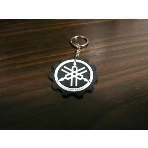 YAMAHA ヤマハ キーホルダー ３Dラバー 白 ap01