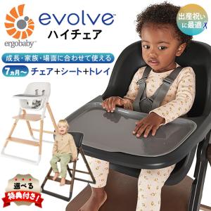 選べる特典付き エルゴベビー ハイチェア evolve エボルブ エルゴ ergobaby dadway ダッドウェイ ハイチェアシート トレイ テーブル付 組立簡単 折り畳み｜offer1999