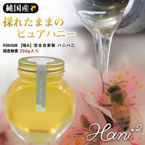 Hani2 KIWAMI 250g 蜂蜜 はちみつ ハチミツ 極み 百花蜜 ハニー 純国産 美味しい ハニハニ ヘアリーベッチ ノーブレンド 濃厚 あっさり 日本製 プレゼント 蜂｜offer1999