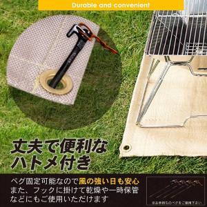 焚き火シート 焚き火台シート S M L 耐熱...の詳細画像5