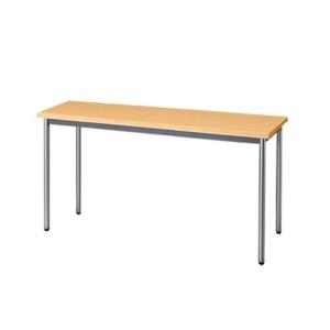 生興   テーブル MTS型会議用テーブル W1500×D450×H700 4本脚タイプ 棚なし MTS-1545OT ペールアルダー｜offic-one