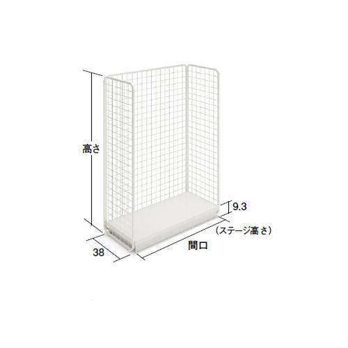 ユニット ゴンドラ 陳列棚 陳列台 店舗用什器 幅94x奥行38x高さ124cm 単体型 ジョイフル...