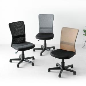 オフィスチェア メッシュ 肘なし キャスター付...の詳細画像3