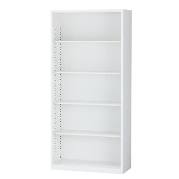 スチール書庫 オープン書庫 A4対応 ホワイト H1860mm ALZ-K36