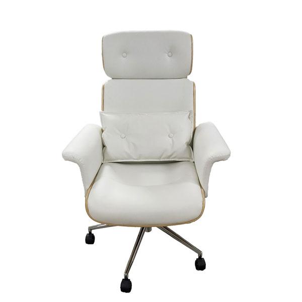 東馬 TM キロ ワークチェア ハイバック ホワイト 家具 椅子 デスクチェア キャスター付 オフィ...