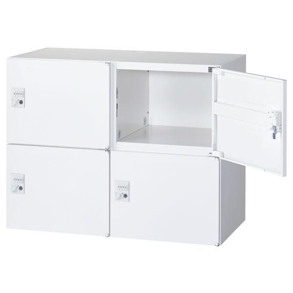 生興 クウォール 4人用パーソナルボックス ダイヤル錠 W900×D450×H700mm RW45-...