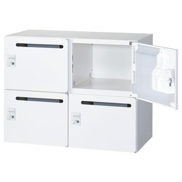 生興 クウォール 4人用メールボックス ダイヤル錠 上下兼用 W900×D450×H700mm RW...