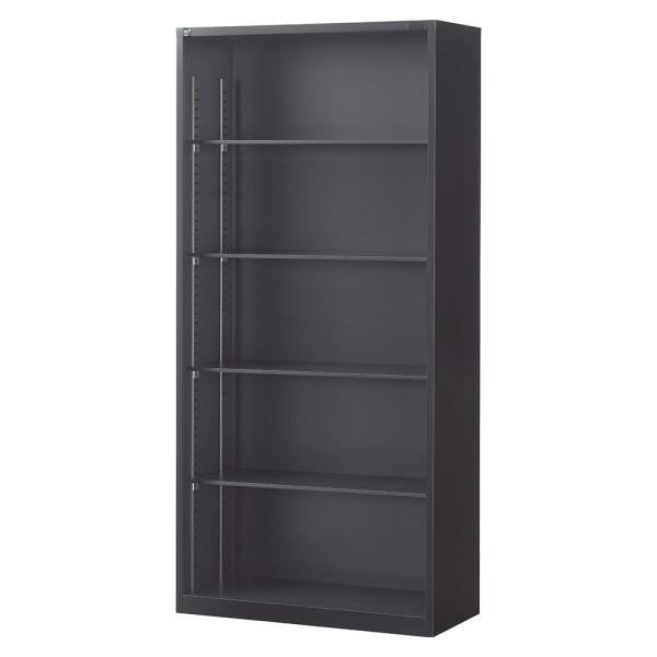 書庫 オープン書庫 H1860mm ブラック ALZK-K36 スチール書庫 A4 黒 上品 おしゃ...