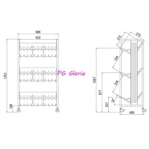 デスクワゴン ファイルワゴン ブックラックワゴ...の詳細画像2