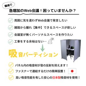 パーテーション 間仕切り 個室ブース 防音パー...の詳細画像2