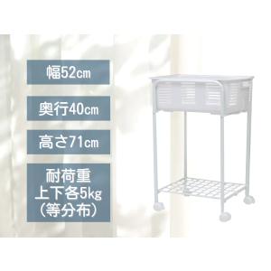 ワゴン 脱衣 脱衣ラック ハイタイプ キャスタ...の詳細画像2