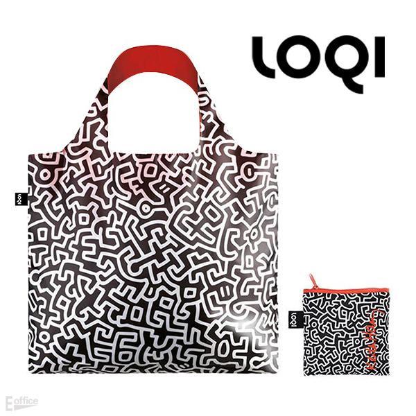 LOQI キース・ヘリング エコバッグ ポーチ付き MUSEUM Collection KEITH ...